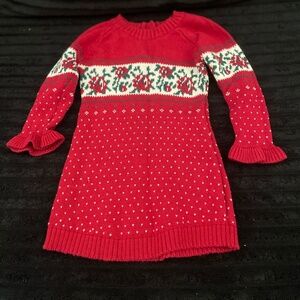Christmas baby girl Sweater Dress